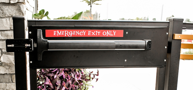 emergency push bar installation in Calabasas